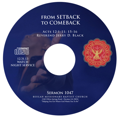 1047 From Setback to Comeback (CD)