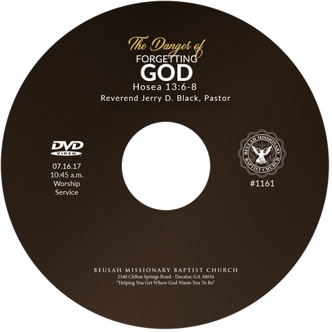 1161 The Danger of Forgetting God (CD)