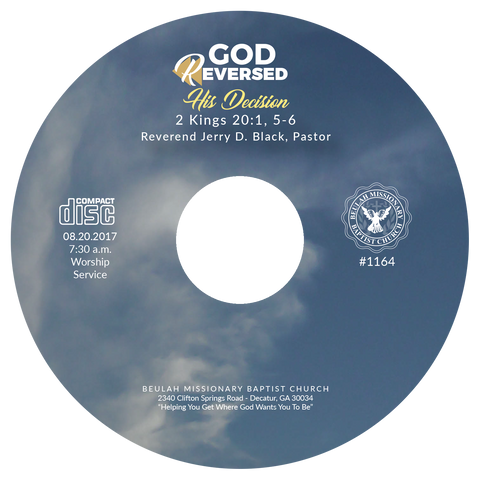 1164 God Reversed His Decision (CD)