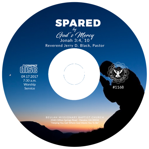 1168 Spared by God's Mercy (CD)