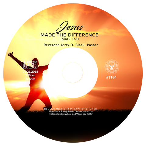 1184 Jesus Made The Difference (CD)