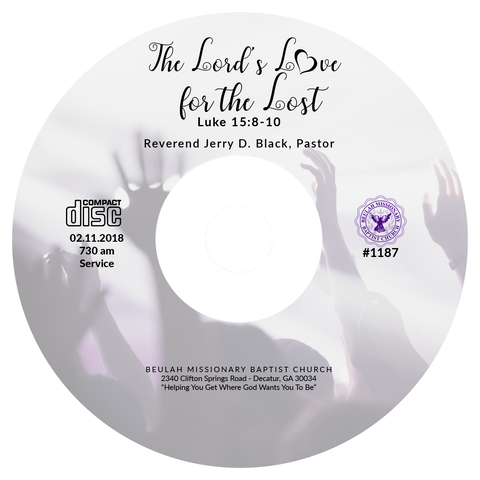 1187 The Lord's Love for the Lost (CD)