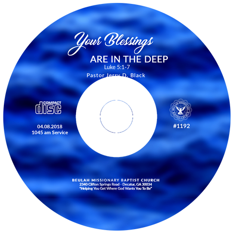 1192 Your Blessings Are In The Deep (CD)
